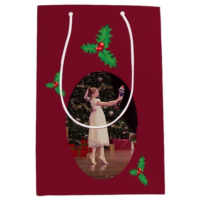 Bolsa De Regalo Mediana Ballet del navidad del cascanueces (Anverso)