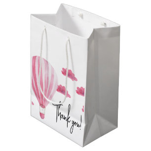 Bolsa De Regalo Mediana Balón de aire caliente bebé ducha gracias