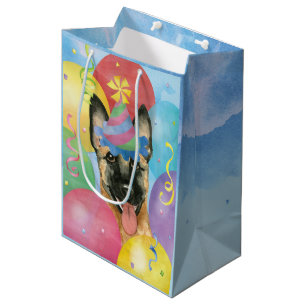 Bolsa De Regalo Mediana Balón de cumpleaños Malinois