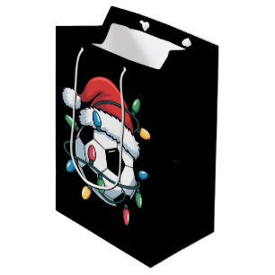 Bolsa De Regalo Mediana Balón de fútbol de Santa Deportes Jugador de fútbo
