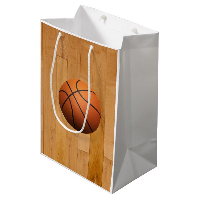 Bolsa De Regalo Mediana Baloncestos (Angulo Anverso)