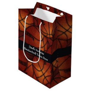 Bolsa De Regalo Mediana Baloncestos en la franela