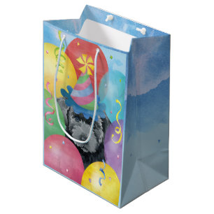 Bolsa De Regalo Mediana Balones de cumpleaños Bouvier des Flandres
