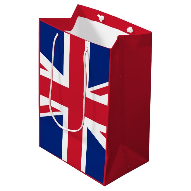 Bolsa De Regalo Mediana Bandera británica (Angulo Anverso)