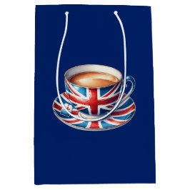 Bolsa De Regalo Mediana Bandera británica en la enseñanza del inglés