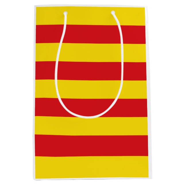 Bolsa De Regalo Mediana Bandera catalana (Cataluña) (Anverso)