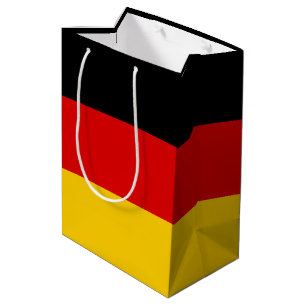 Bolsa De Regalo Mediana Bandera de Alemania o de Deutschland