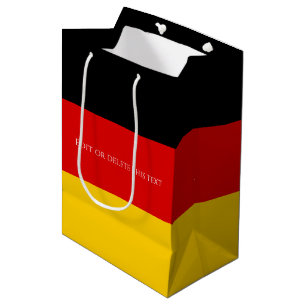 Bolsa De Regalo Mediana Bandera de Alemania Schwarz Rot Gold Personalizada
