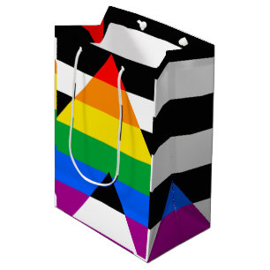 Bolsa De Regalo Mediana Bandera de aliado LGBTQ+
