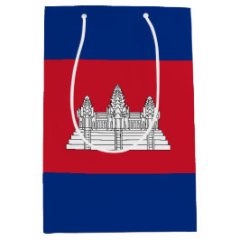 Bolsa De Regalo Mediana Bandera de Camboya