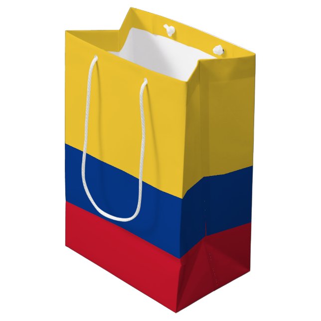Bolsa De Regalo Mediana Bandera de Colombia (Angulo Anverso)