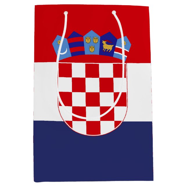 Bolsa De Regalo Mediana Bandera de Croacia (Anverso)