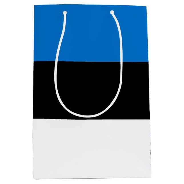 Bolsa De Regalo Mediana Bandera de Estonia (Anverso)