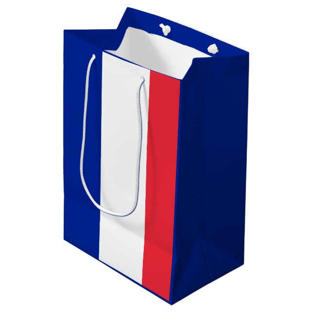 Bolsa De Regalo Mediana Bandera de Francia (Angulo Anverso)