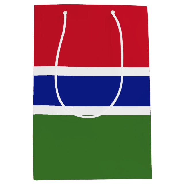 Bolsa De Regalo Mediana Bandera de Gambia (Anverso)