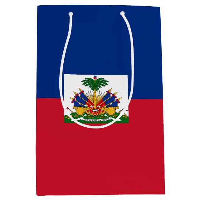 Bolsa De Regalo Mediana Bandera de Haití (Anverso)