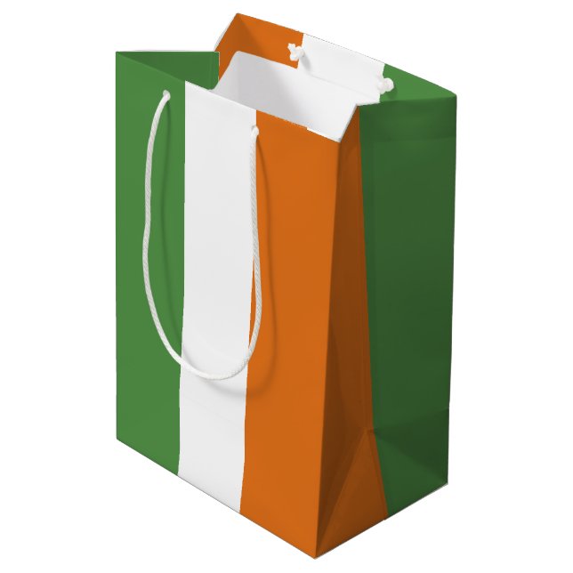 Bolsa De Regalo Mediana Bandera de Irlanda (Angulo reverso)