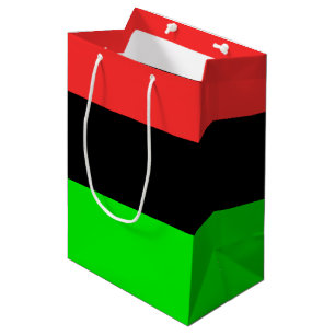 Bolsa De Regalo Mediana Bandera de la diáspora afroamericana