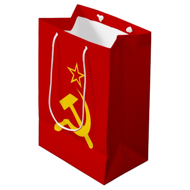 Bolsa De Regalo Mediana Bandera de la URSS - Bandera de la Unión Soviética (Angulo Anverso)