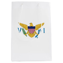Bolsa De Regalo Mediana Bandera de las Islas Vírgenes de Estados Unidos