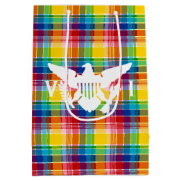 Bolsa De Regalo Mediana Bandera de las Islas Vírgenes de Estados Unidos, M