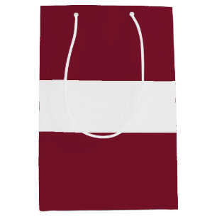 Bolsa De Regalo Mediana Bandera de Letonia