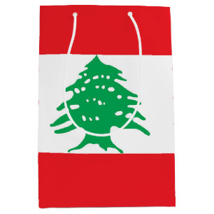Bolsa De Regalo Mediana bandera de Líbano