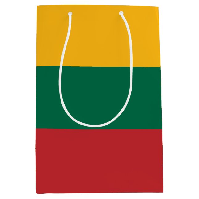 Bolsa De Regalo Mediana Bandera de Lituania (Anverso)