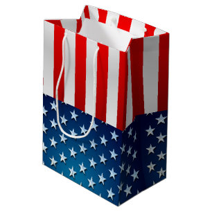Bolsa De Regalo Mediana Bandera de los E.E.U.U.