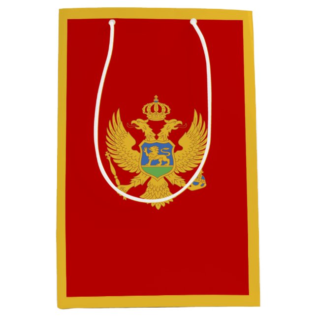 Bolsa De Regalo Mediana Bandera de Montenegro (Anverso)