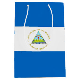 Bolsa De Regalo Mediana bandera de Nicaragua