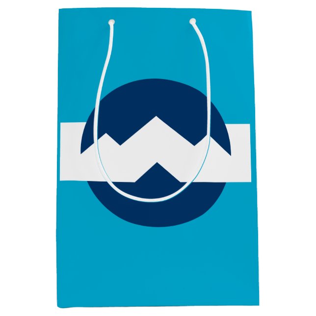 Bolsa De Regalo Mediana Bandera de Ogden, Utah (Anverso)