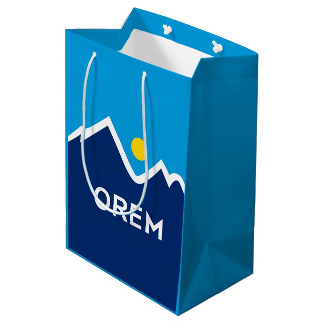 Bolsa De Regalo Mediana Bandera de Orem, Utah (Angulo reverso)