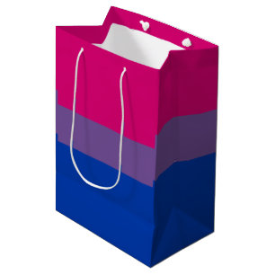 Bolsa De Regalo Mediana Bandera de orgullo bisexual