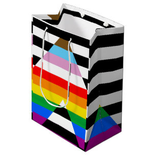 Bolsa De Regalo Mediana Bandera de orgullo de progreso aliado