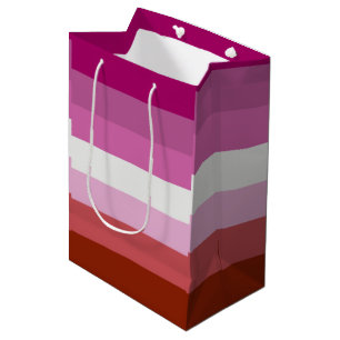 Bolsa De Regalo Mediana Bandera de Orgullo Lésbico (Origen)