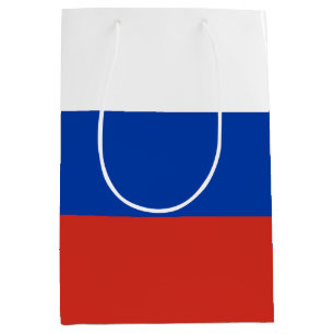 Bolsa De Regalo Mediana Bandera de Rusia