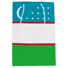 Bolsa De Regalo Mediana Bandera de Uzbekistán