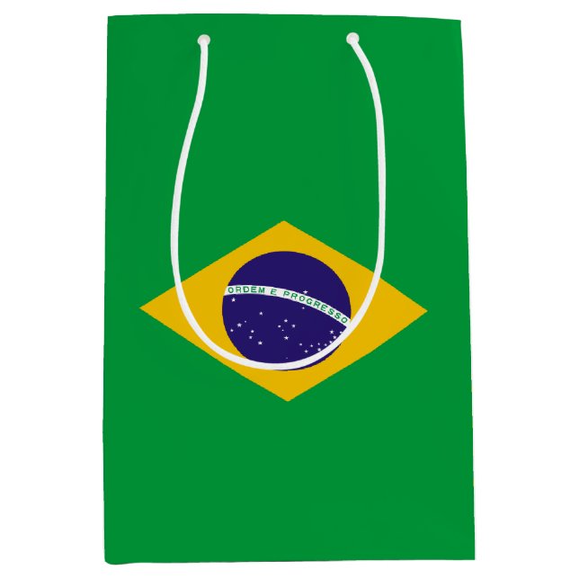 Bolsa De Regalo Mediana Bandera del Brasil (Anverso)