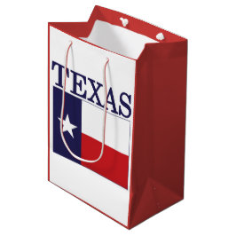 Bolsa De Regalo Mediana Bandera del Estado de Texas Rojo Blanco y Azul MGB