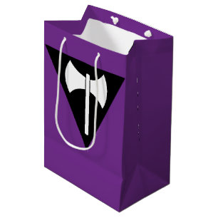 Bolsa De Regalo Mediana bandera del orgullo lésbico SlipperyJoe feminista