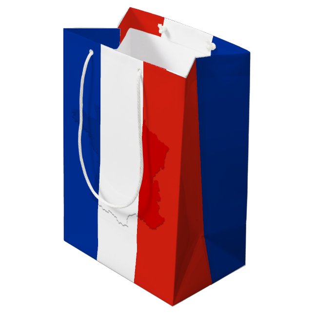 Bolsa De Regalo Mediana Bandera francesa (Angulo reverso)