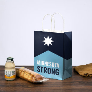 Bolsa De Regalo Mediana Bandera Nueva del Rebelde de Minnesota