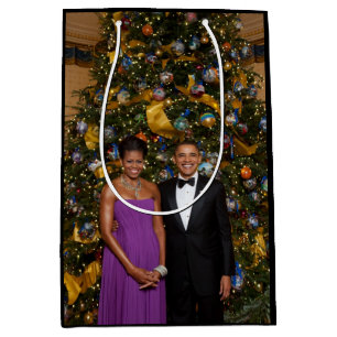 Bolsa De Regalo Mediana Barack Obama Presidente de los Estados Unidos Navi