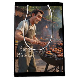 Bolsa De Regalo Mediana Barbecue Man