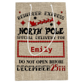 Bolsa De Regalo Mediana BARRA DE REGALO DE chaqueta oficial personalizada