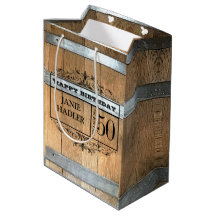Barrica de Whisky Rústica Cumpleaños 50