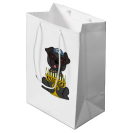 Bolsa De Regalo Mediana Barro amasado gris Día de fiesta-Lindo judío con