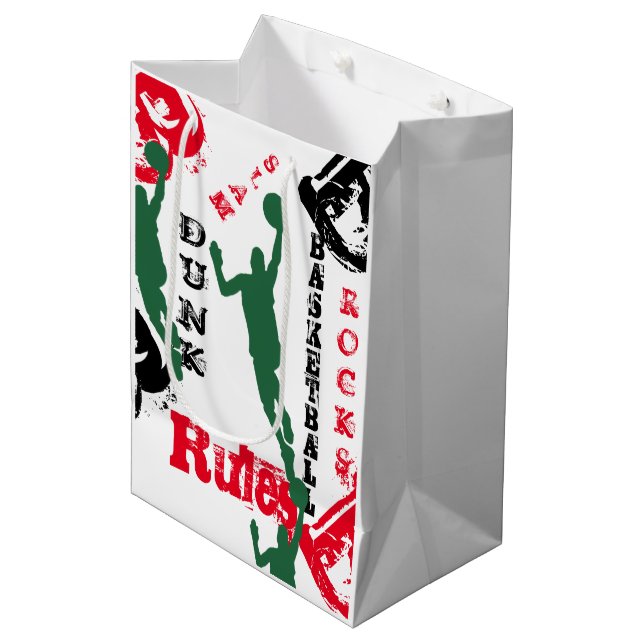 BOLSA DE REGALO MEDIANA BASKETBALL (Angulo Anverso)
