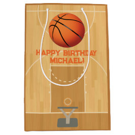Bolsa De Regalo Mediana Basketball Birthday